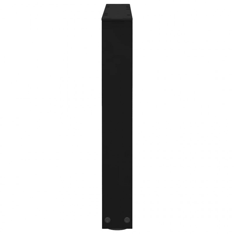 Nogi do stolika kawowego w kształcie litery V 2 szt. Czarne 50x(42-43,3) cm Stal