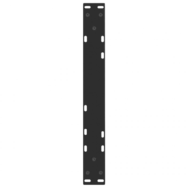 Nogi do stolika kawowego w kształcie litery V 2 szt. Czarne 50x(42-43,3) cm Stal
