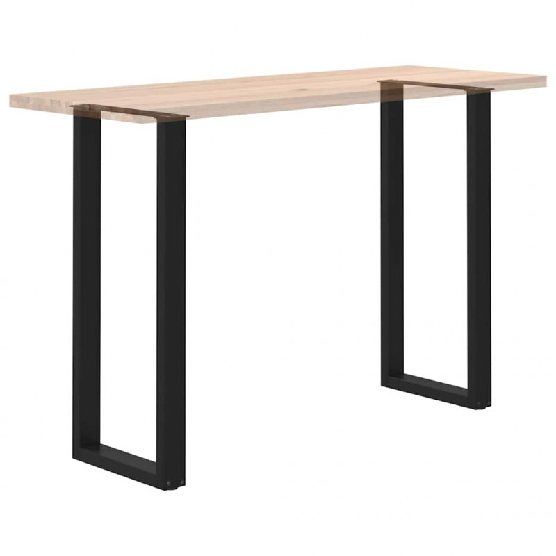 Nogi do stołu barowego w kształcie litery U 2 szt. Czarne 40x(110-111) cm Stal