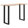 Nogi do stołu barowego w kształcie litery U 2 szt. Czarne 40x(110-111) cm Stal