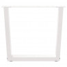 Nogi do stolika kawowego w kształcie litery V 2 szt. Białe 50x(42-43,3) cm Stal