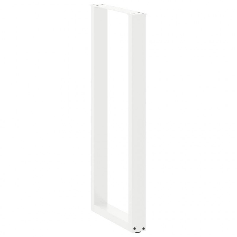 Nogi do stołu barowego w kształcie litery U 2 szt. Białe 40x(110-111) cm Stal