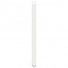 Nogi do stołu barowego w kształcie litery U 2 szt. Białe 40x(110-111) cm Stal