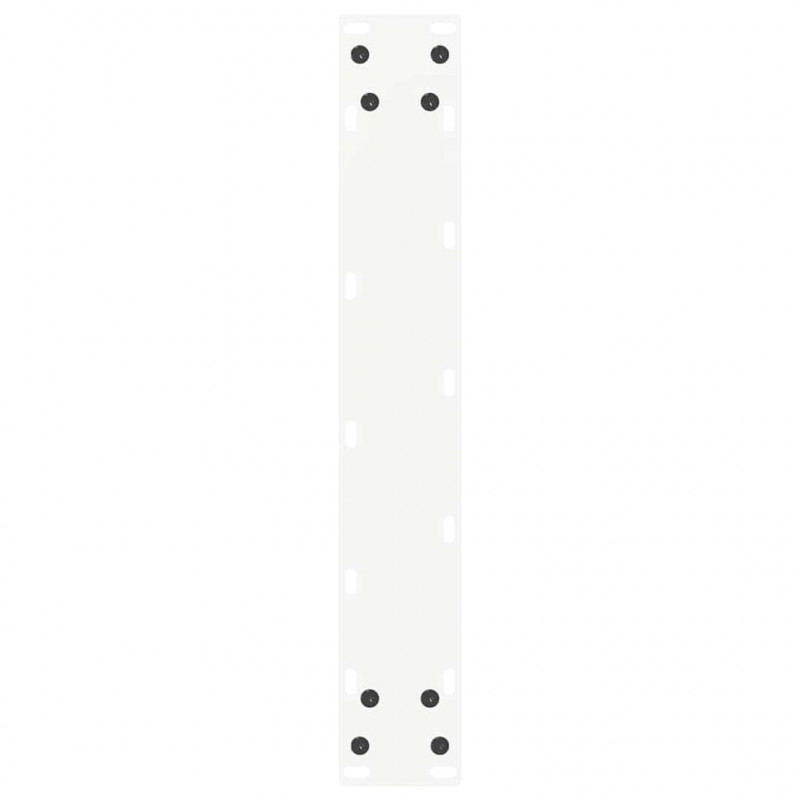 Nogi do stołu barowego w kształcie litery U 2 szt. Białe 40x(110-111) cm Stal