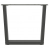 Nogi do stolika kawowego w kształcie litery V 2 szt. Antracyt 50x(42-43,3) cm Stal
