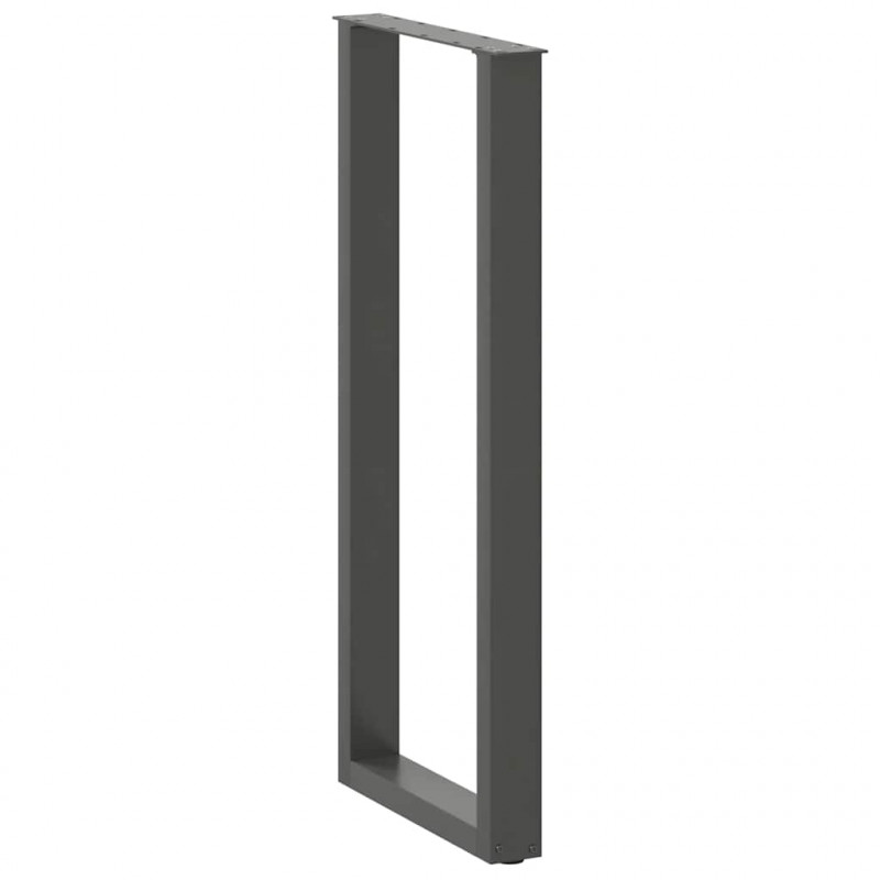 Nogi do stołu barowego w kształcie litery U 2 szt. Antracyt 40x(110-111) cm Stal