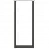 Nogi do stołu barowego w kształcie litery U 2 szt. Antracyt 40x(110-111) cm Stal