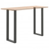 Nogi do stołu barowego w kształcie litery U 2 szt. Antracyt 40x(110-111) cm Stal