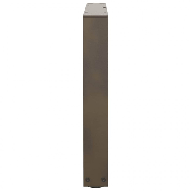 Nogi do stolika kawowego w kształcie litery V 2 szt. Naturalna stal 50x(42-43,3) cm Stal
