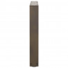 Nogi do stolika kawowego w kształcie litery V 2 szt. Naturalna stal 50x(42-43,3) cm Stal