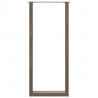Nogi do stołu barowego w kształcie litery U 2 szt. Naturalna stal 40x(110-111) cm Stal