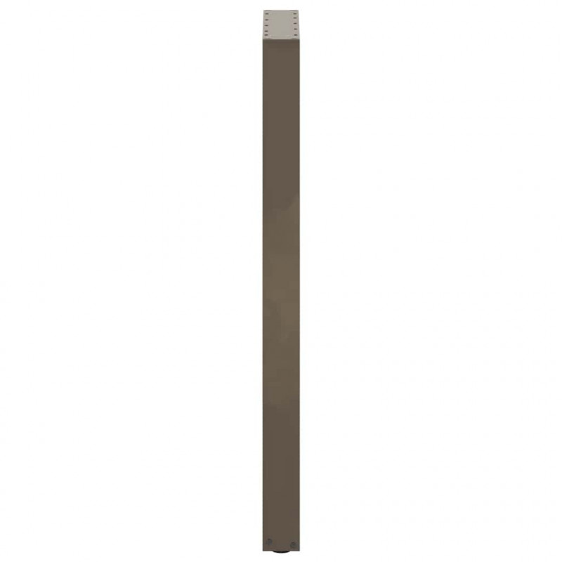 Nogi do stołu barowego w kształcie litery U 2 szt. Naturalna stal 40x(110-111) cm Stal