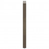 Nogi do stołu barowego w kształcie litery U 2 szt. Naturalna stal 40x(110-111) cm Stal