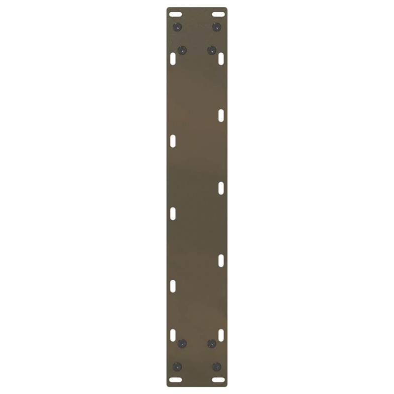 Nogi do stołu barowego w kształcie litery U 2 szt. Naturalna stal 40x(110-111) cm Stal