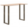 Nogi do stołu barowego w kształcie litery U 2 szt. Naturalna stal 40x(110-111) cm Stal