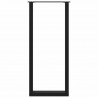 Nogi do stołu barowego w kształcie litery U 2 szt. Czarne 50x(110-111) cm Stal
