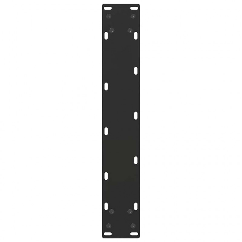 Nogi do stołu barowego w kształcie litery U 2 szt. Czarne 50x(110-111) cm Stal