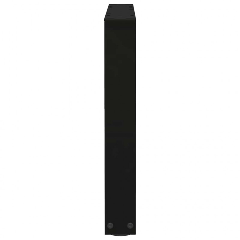 Nogi do stolika kawowego w kształcie litery V 2 szt. Czarne 60x(42-43,3) cm Stal
