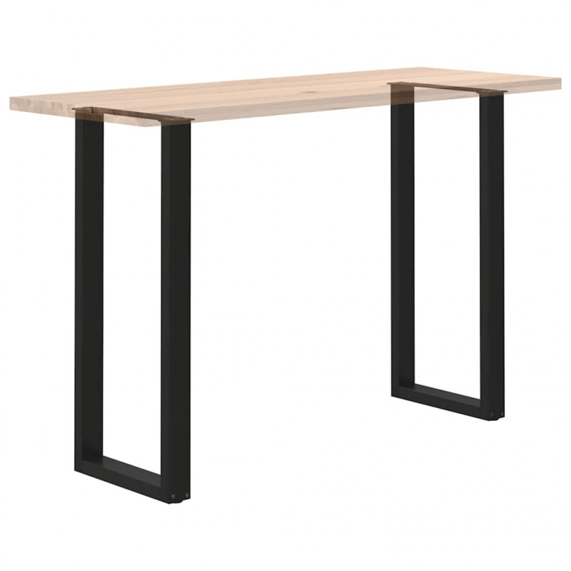 Nogi do stołu barowego w kształcie litery U 2 szt. Czarne 50x(110-111) cm Stal