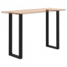 Nogi do stołu barowego w kształcie litery U 2 szt. Czarne 50x(110-111) cm Stal