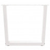 Nogi do stolika kawowego w kształcie litery V 2 szt. Białe 60x(42-43,3) cm Stal
