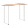 Nogi do stołu barowego w kształcie litery U 2 szt. Białe 50x(110-111) cm Stal