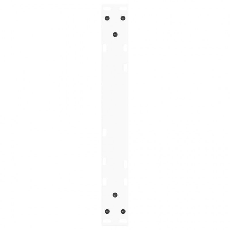 Nogi do stolika kawowego w kształcie litery V 2 szt. Białe 60x(42-43,3) cm Stal
