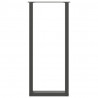 Nogi do stołu barowego w kształcie litery U 2 szt. Antracyt 50x(110-111) cm Stal