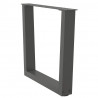 Nogi do stolika kawowego w kształcie litery V 2 szt. Antracyt 60x(42-43,3) cm Stal