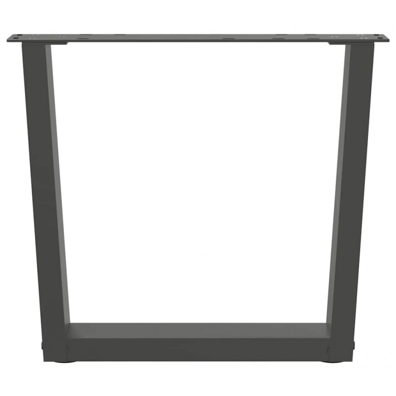 Nogi do stolika kawowego w kształcie litery V 2 szt. Antracyt 60x(42-43,3) cm Stal