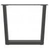 Nogi do stolika kawowego w kształcie litery V 2 szt. Antracyt 60x(42-43,3) cm Stal