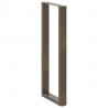 Nogi do stołu barowego w kształcie litery U 2 szt. Naturalna stal 50x(110-111) cm Stal