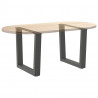 Nogi do stolika kawowego w kształcie litery V 2 szt. Antracyt 60x(42-43,3) cm Stal