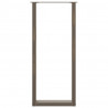 Nogi do stołu barowego w kształcie litery U 2 szt. Naturalna stal 50x(110-111) cm Stal