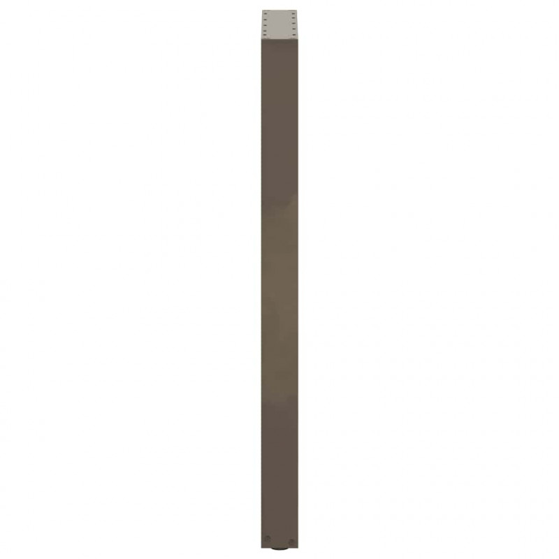 Nogi do stołu barowego w kształcie litery U 2 szt. Naturalna stal 50x(110-111) cm Stal