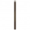 Nogi do stołu barowego w kształcie litery U 2 szt. Naturalna stal 50x(110-111) cm Stal