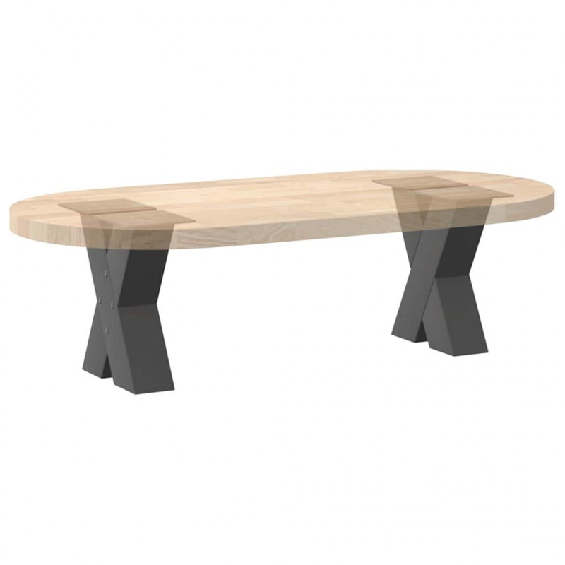 Nogi do stolika kawowego w kształcie litery X 2 szt. Antracyt 40x(30-31) cm Stal