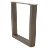 Nogi do stolika kawowego w kształcie litery V 2 szt. Naturalna stal 60x(42-43,3) cm Stal