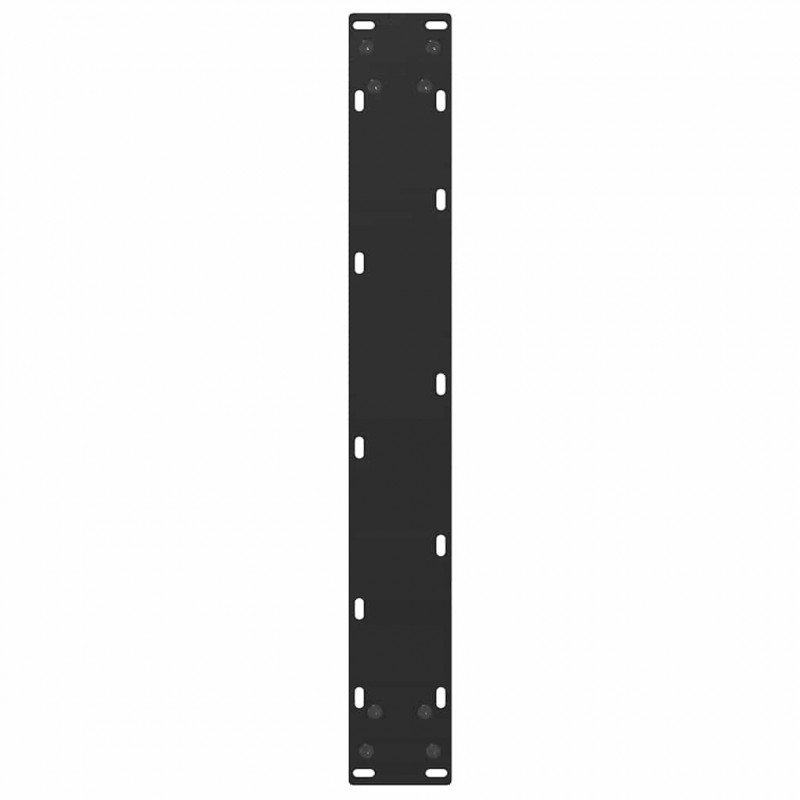 Nogi do stołu barowego w kształcie litery U 2 szt. Czarne 60x(110-111) cm Stal