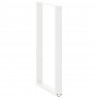 Nogi do stołu barowego w kształcie litery U 2 szt. Białe 60x(110-111) cm Stal