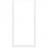 Nogi do stołu barowego w kształcie litery U 2 szt. Białe 60x(110-111) cm Stal
