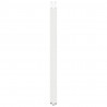 Nogi do stołu barowego w kształcie litery U 2 szt. Białe 60x(110-111) cm Stal