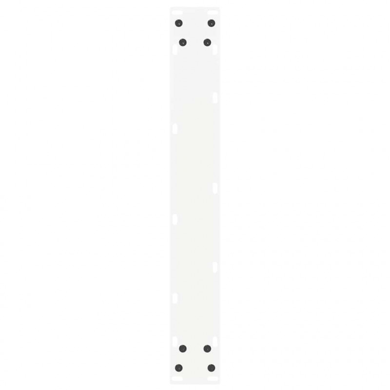 Nogi do stołu barowego w kształcie litery U 2 szt. Białe 60x(110-111) cm Stal