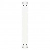 Nogi do stołu barowego w kształcie litery U 2 szt. Białe 60x(110-111) cm Stal