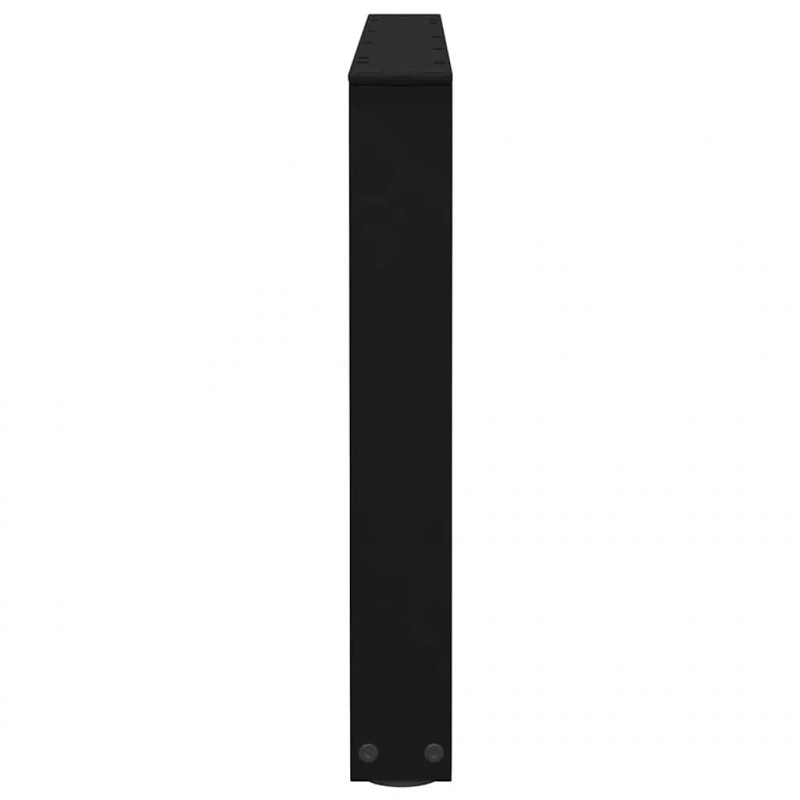 Nogi do stolika kawowego w kształcie litery V 2 szt. Czarne 70x(42-43,3) cm Stalowe