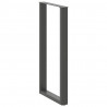 Nogi do stołu barowego w kształcie litery U 2 szt. Antracyt 60x(110-111) cm Stal