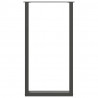 Nogi do stołu barowego w kształcie litery U 2 szt. Antracyt 60x(110-111) cm Stal