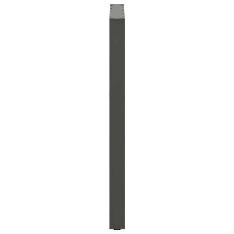 Nogi do stołu barowego w kształcie litery U 2 szt. Antracyt 60x(110-111) cm Stal
