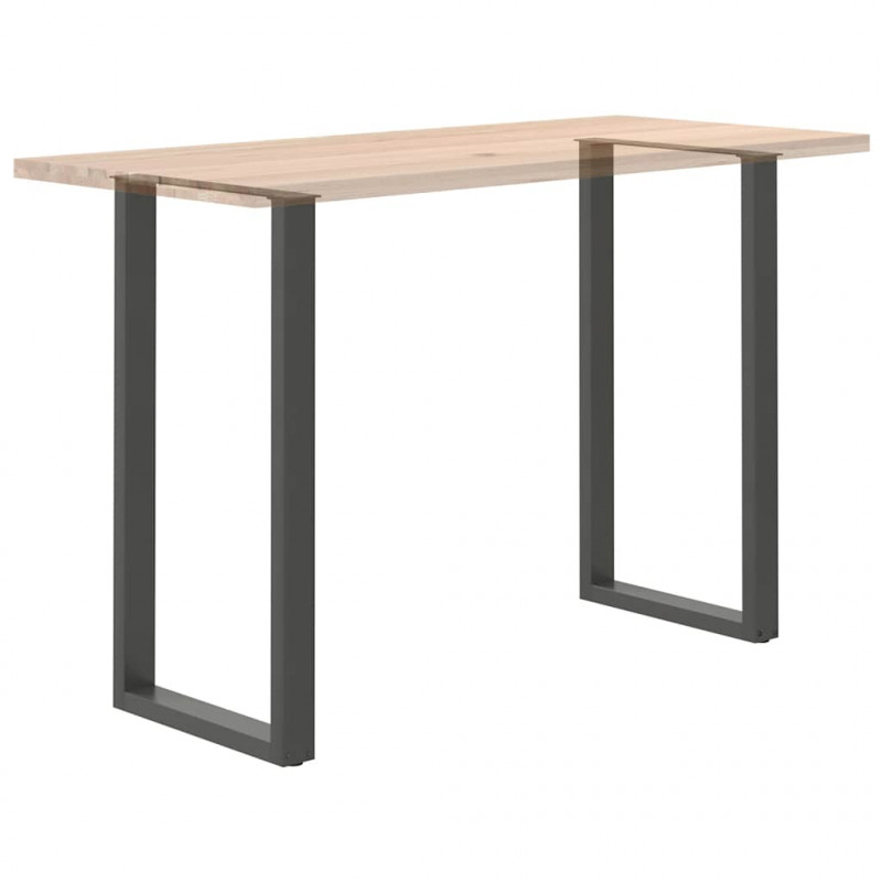 Nogi do stołu barowego w kształcie litery U 2 szt. Antracyt 60x(110-111) cm Stal