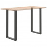 Nogi do stołu barowego w kształcie litery U 2 szt. Antracyt 60x(110-111) cm Stal